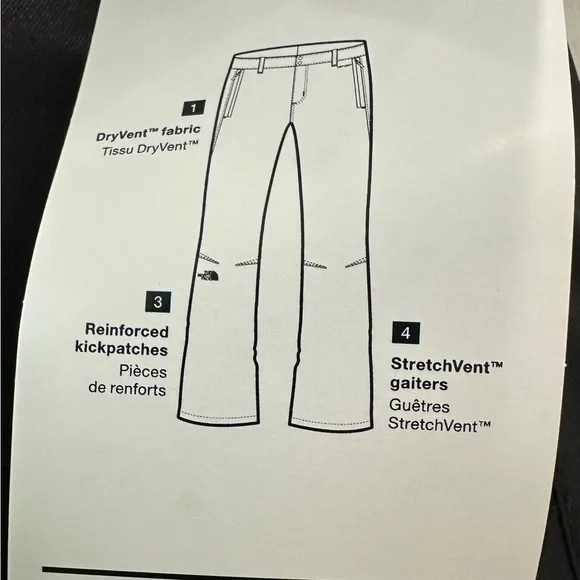 The North Face Ski Waterproof Pants in Black - Picture 3 of 7
